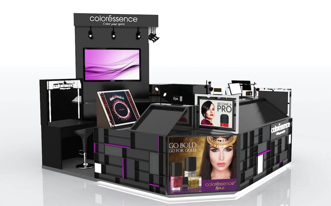 makeup booth design 