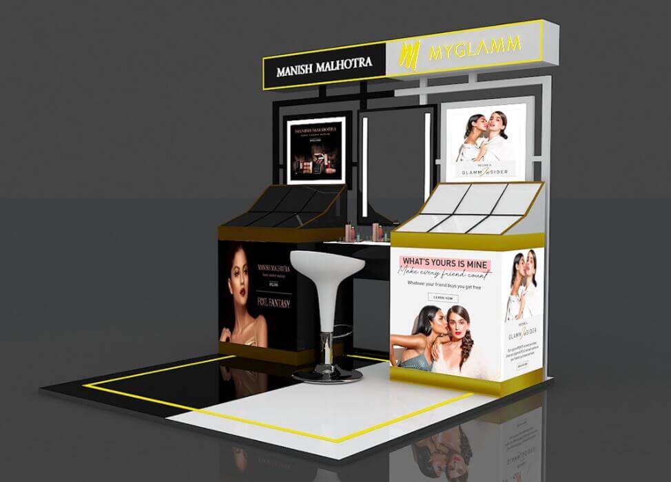 cosmetic display table 