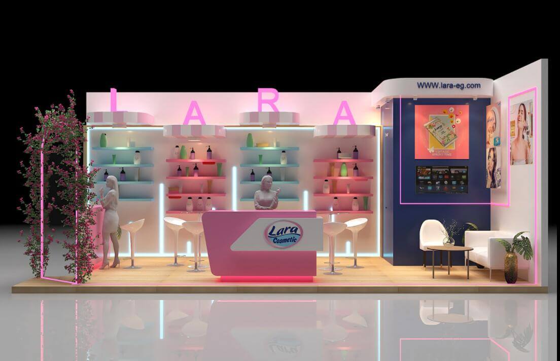 makeup booth design 
