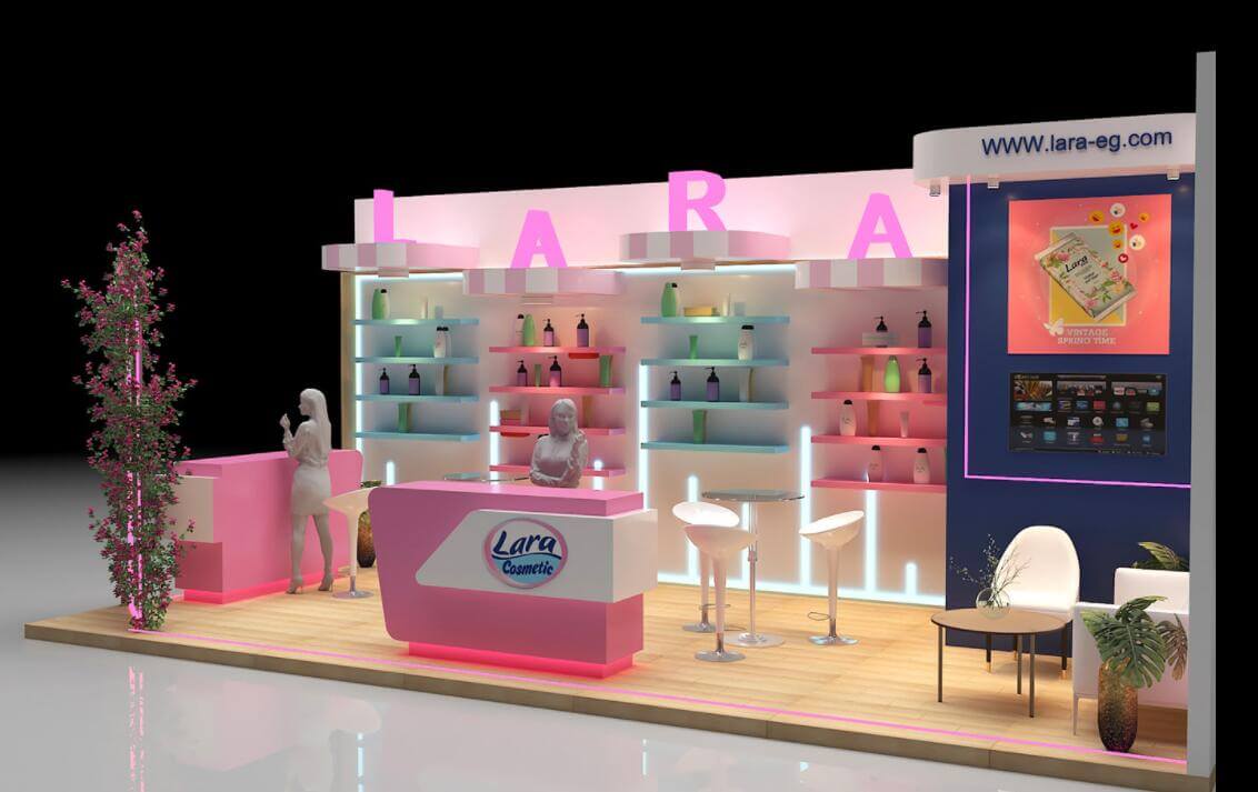 cosmetic exhibition kiosk 