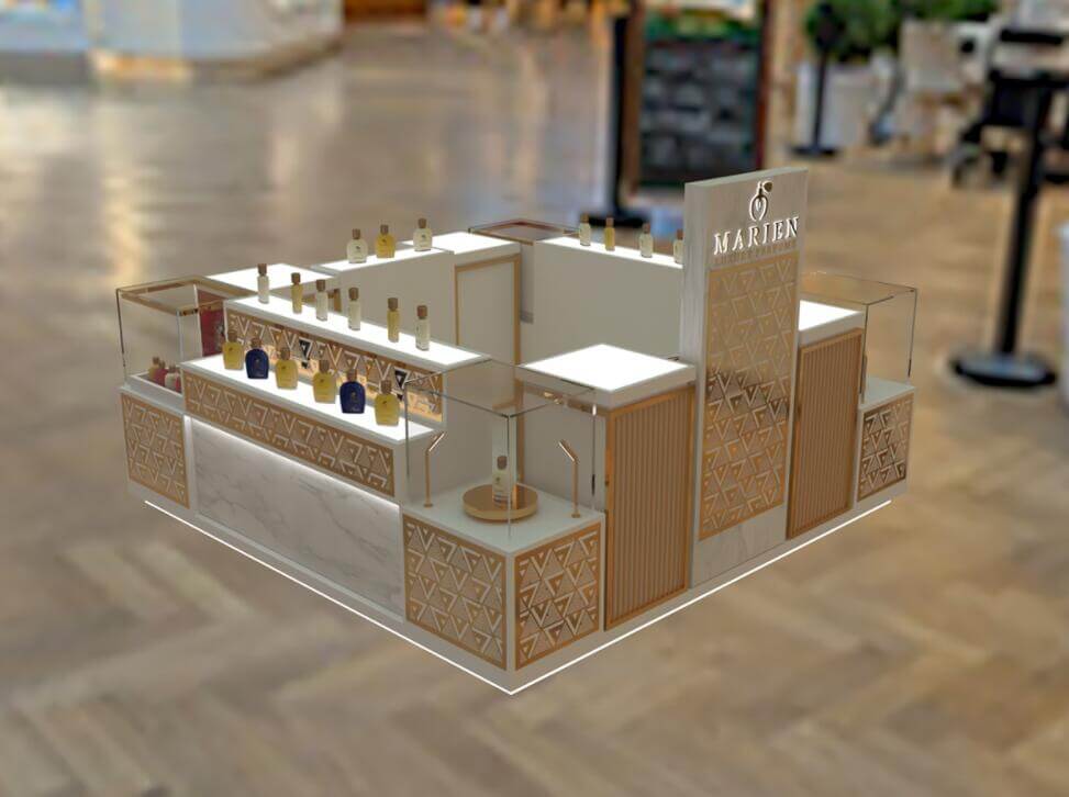 perfume display counter 