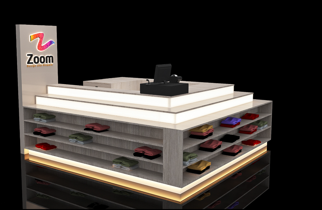 Wooden Mall T-shirt Kiosk