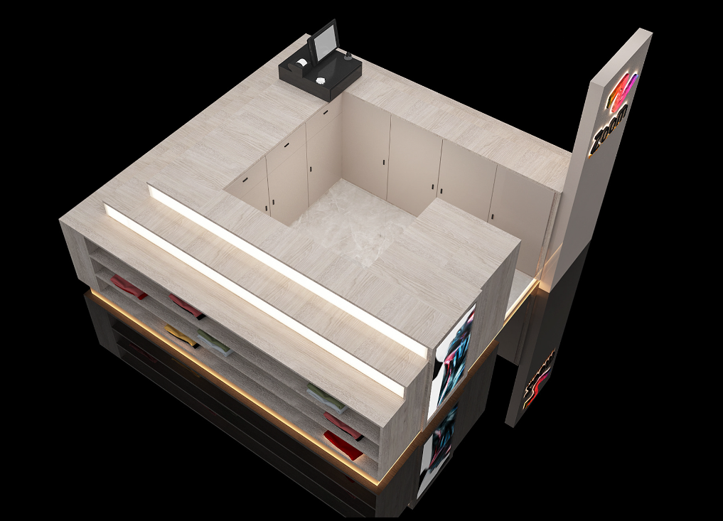 Wooden Mall T-shirt Kiosk