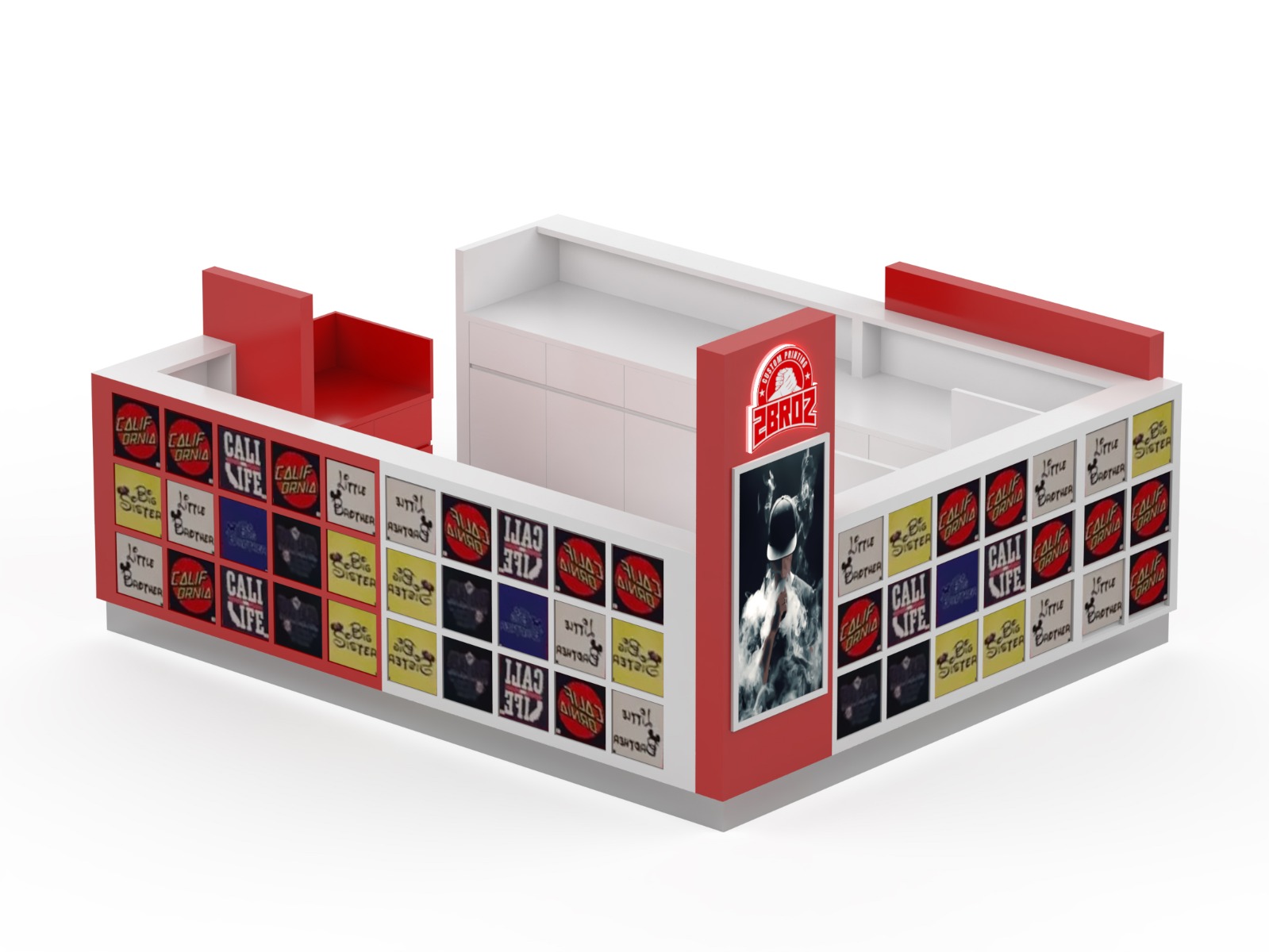 T-shirt Custom Kiosk Mall 