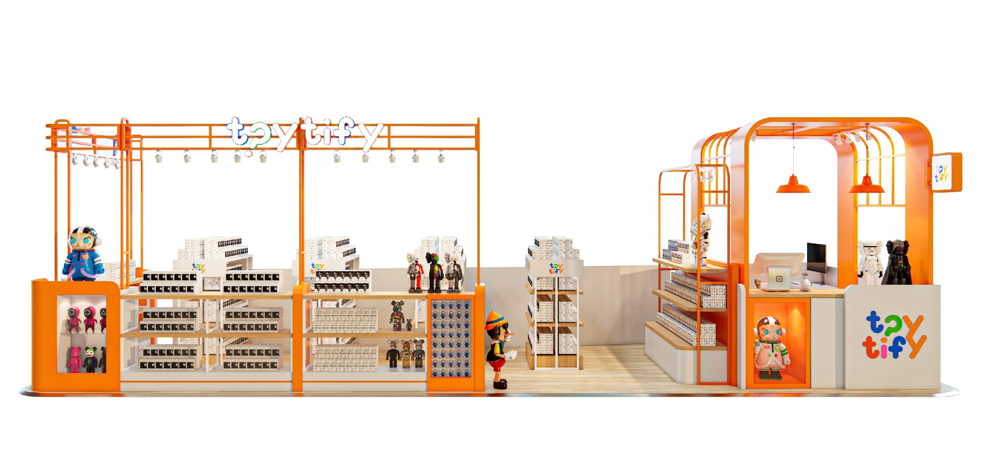  Building Block Toy Kiosk