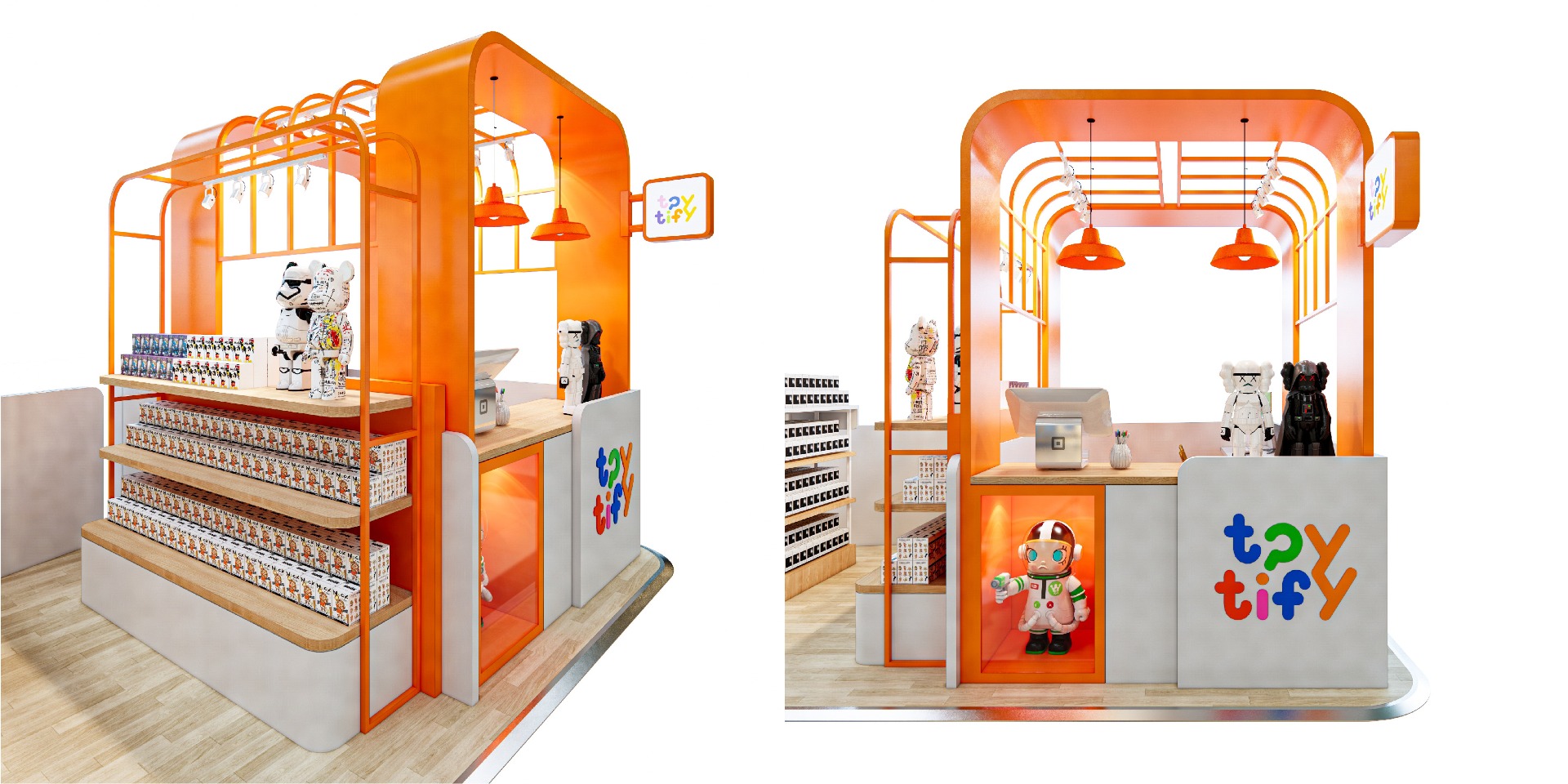  Building Block Toy Kiosk