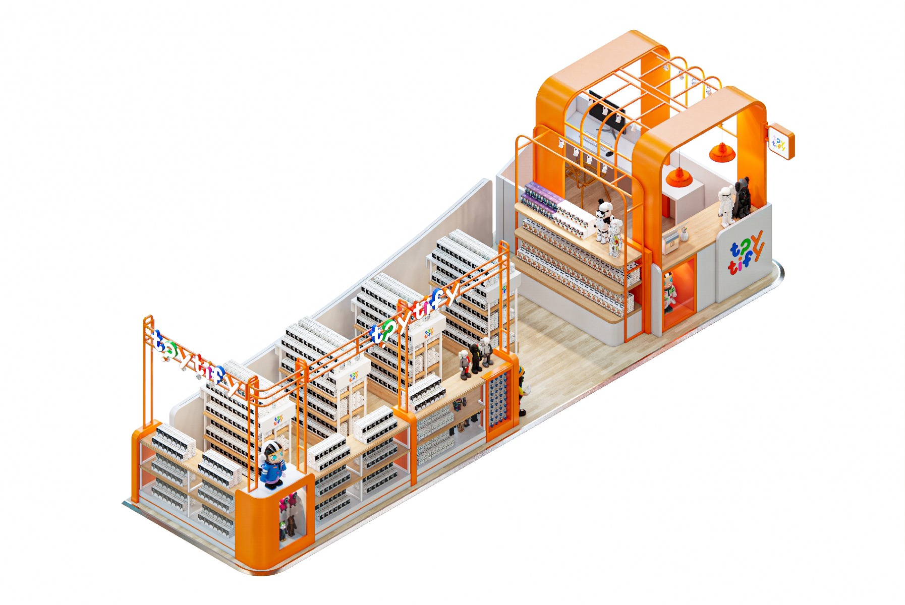  Building Block Toy Kiosk