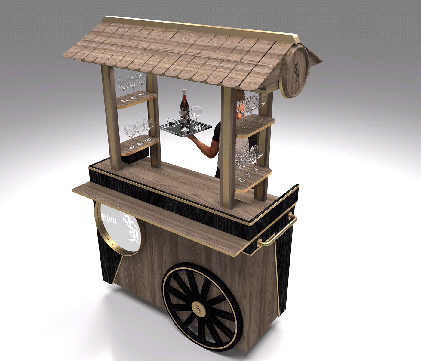 Hotel Reception Cart 