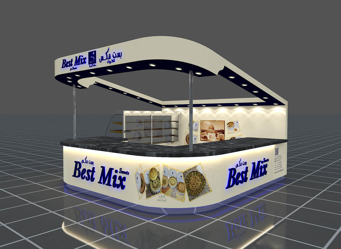 sweet food booth 