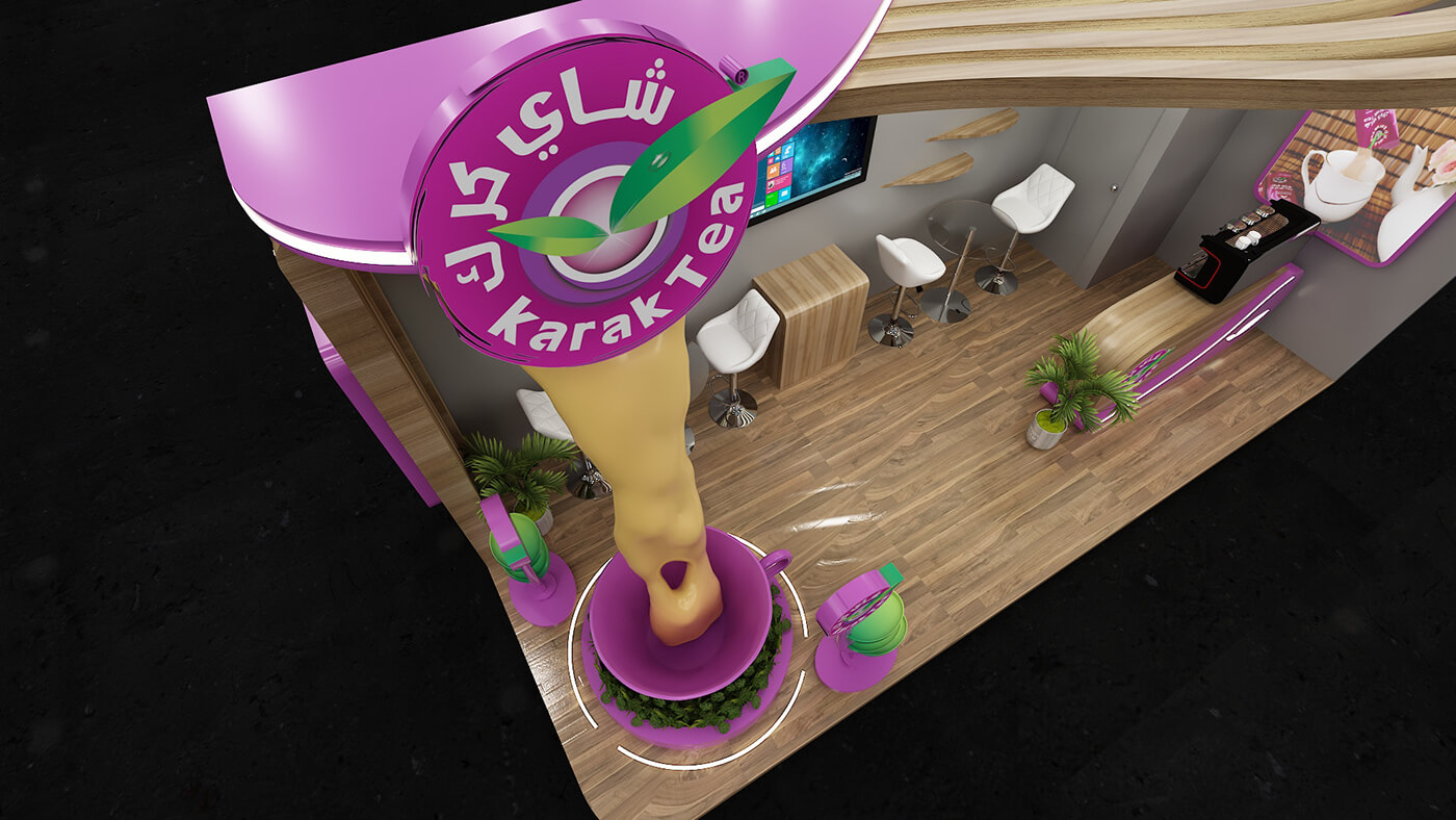 bubble tea booth
