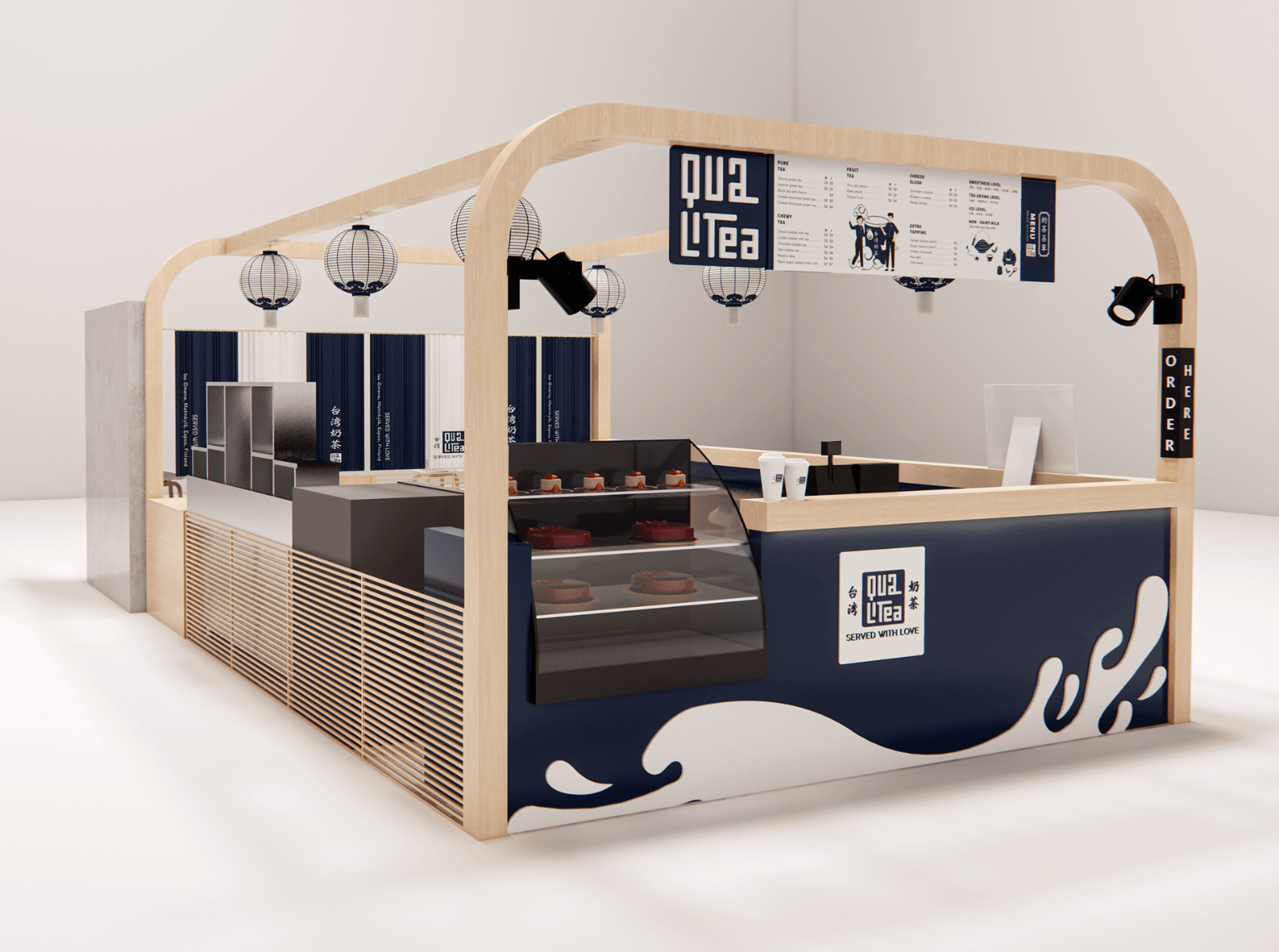 boba tea kiosk