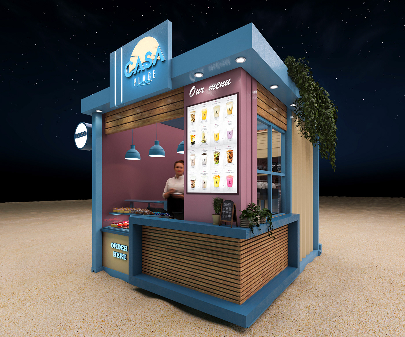 outdoor kiosk