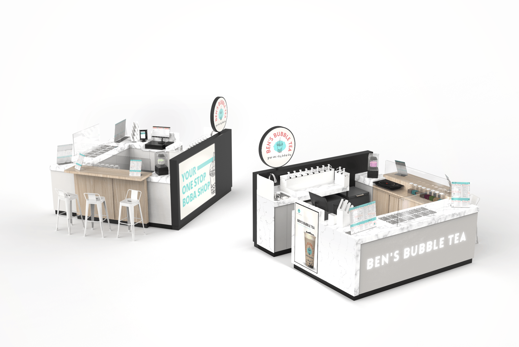 tea boba kiosk
