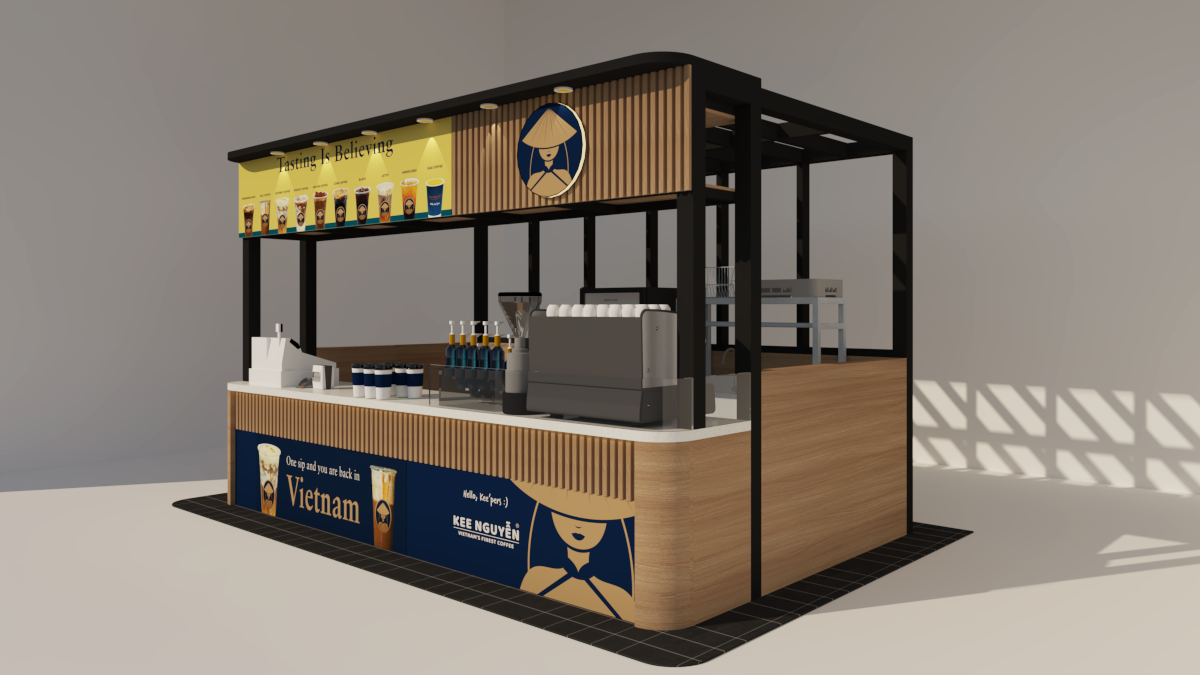 Traditional Boba Tea Kiosk