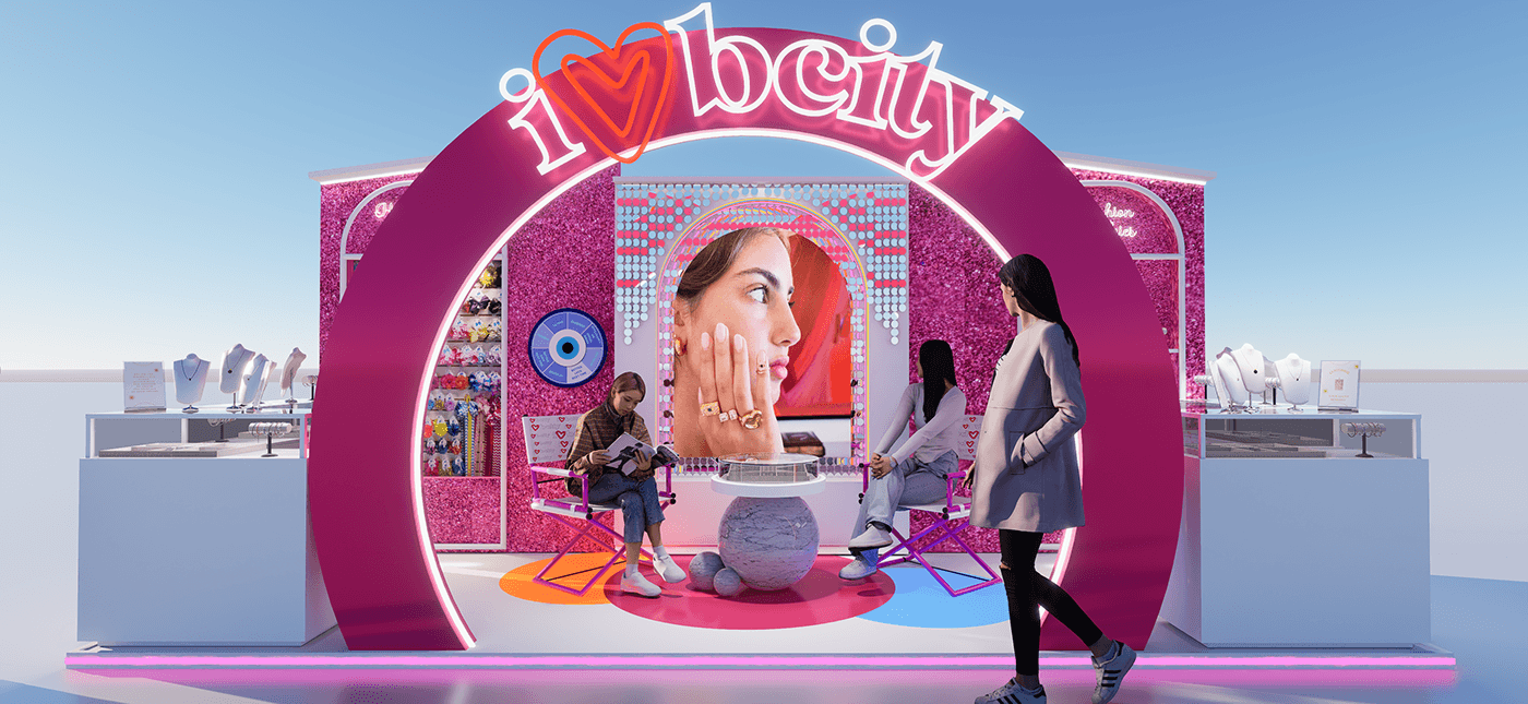 Pink Stylish Beauty Booth