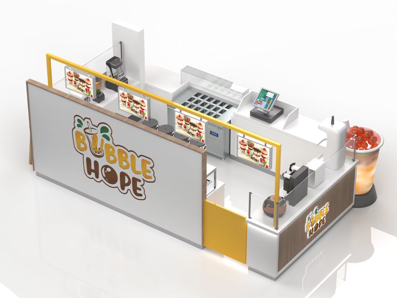 Fashion Boba Tea Kiosk