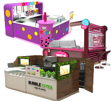 bubble tea kiosk design