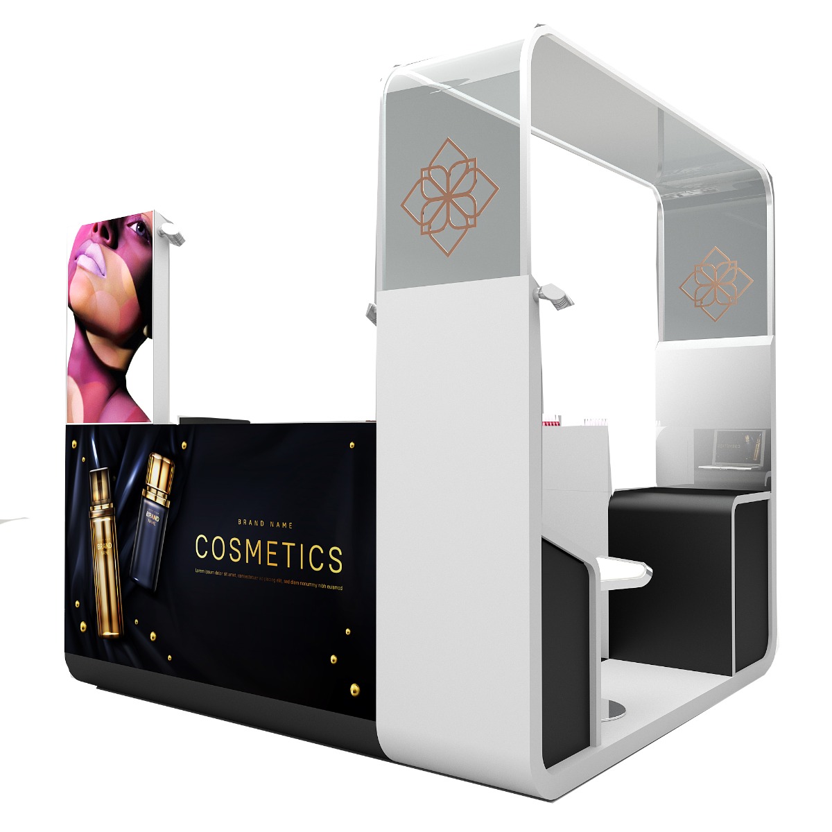 beauty care booth design 