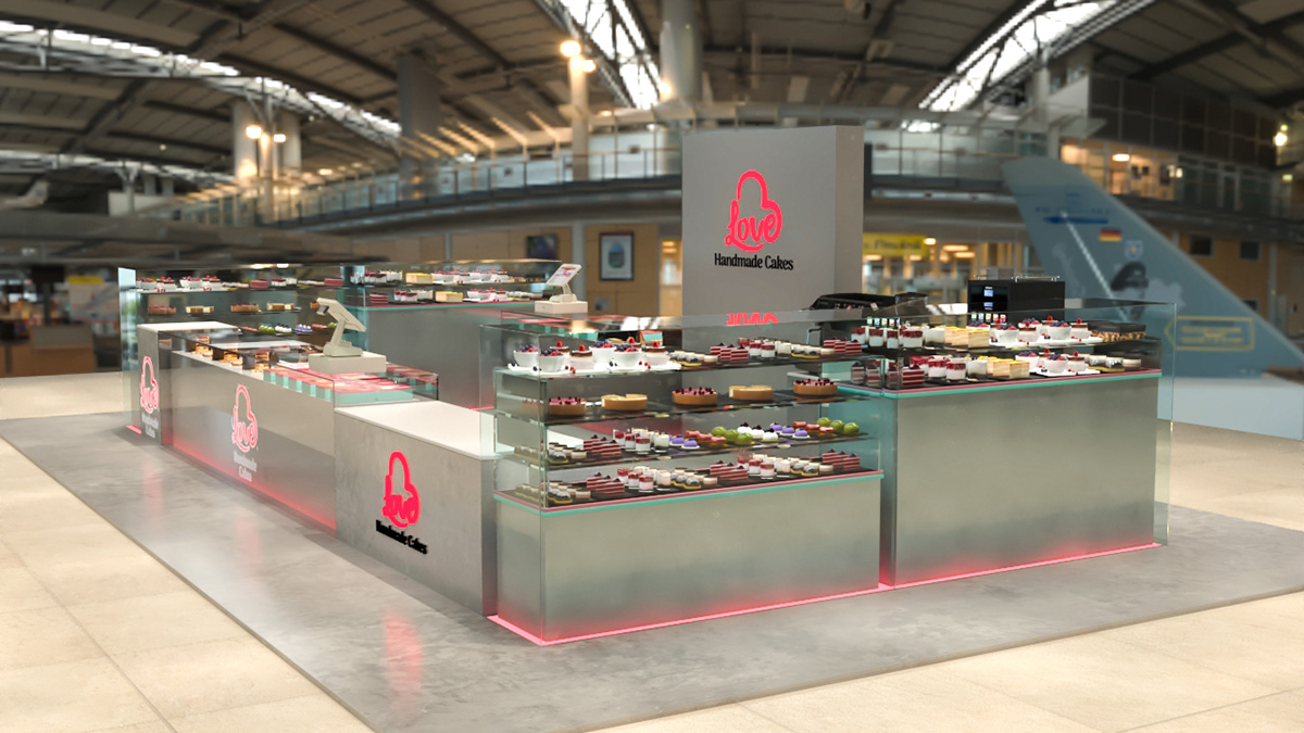  Cake Display Kiosk 