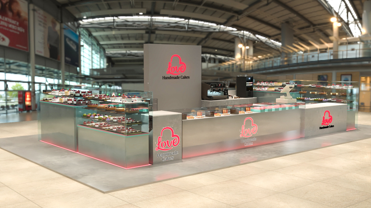  Cake Display Kiosk 