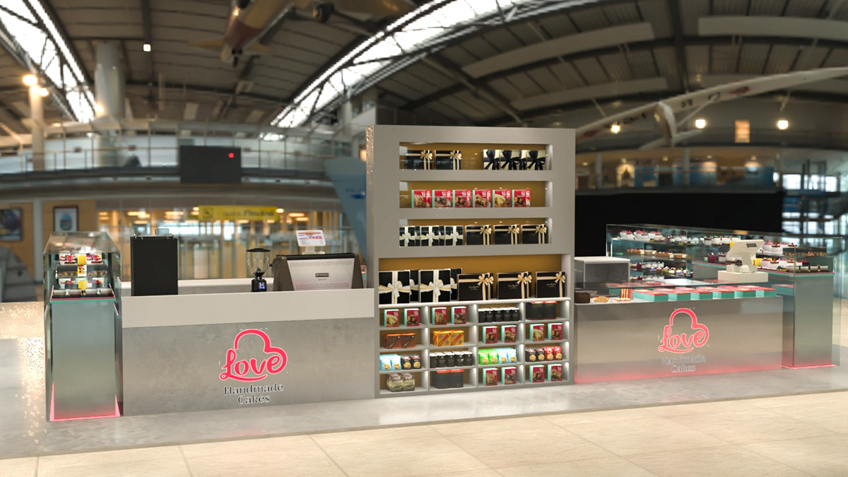  Cake Display Kiosk 