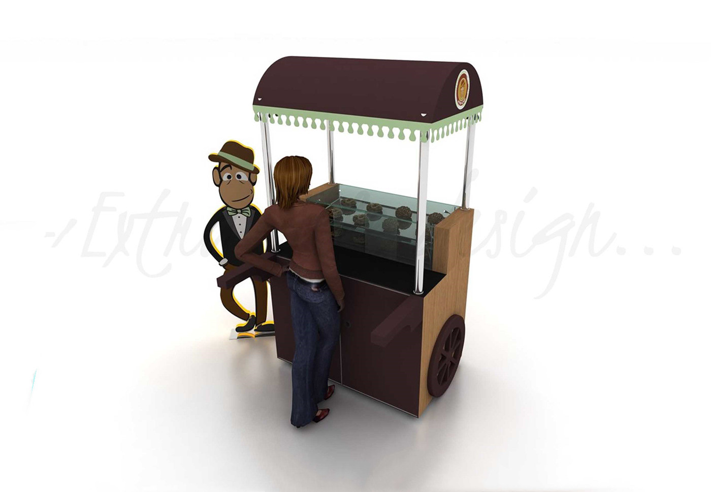 wooden cart