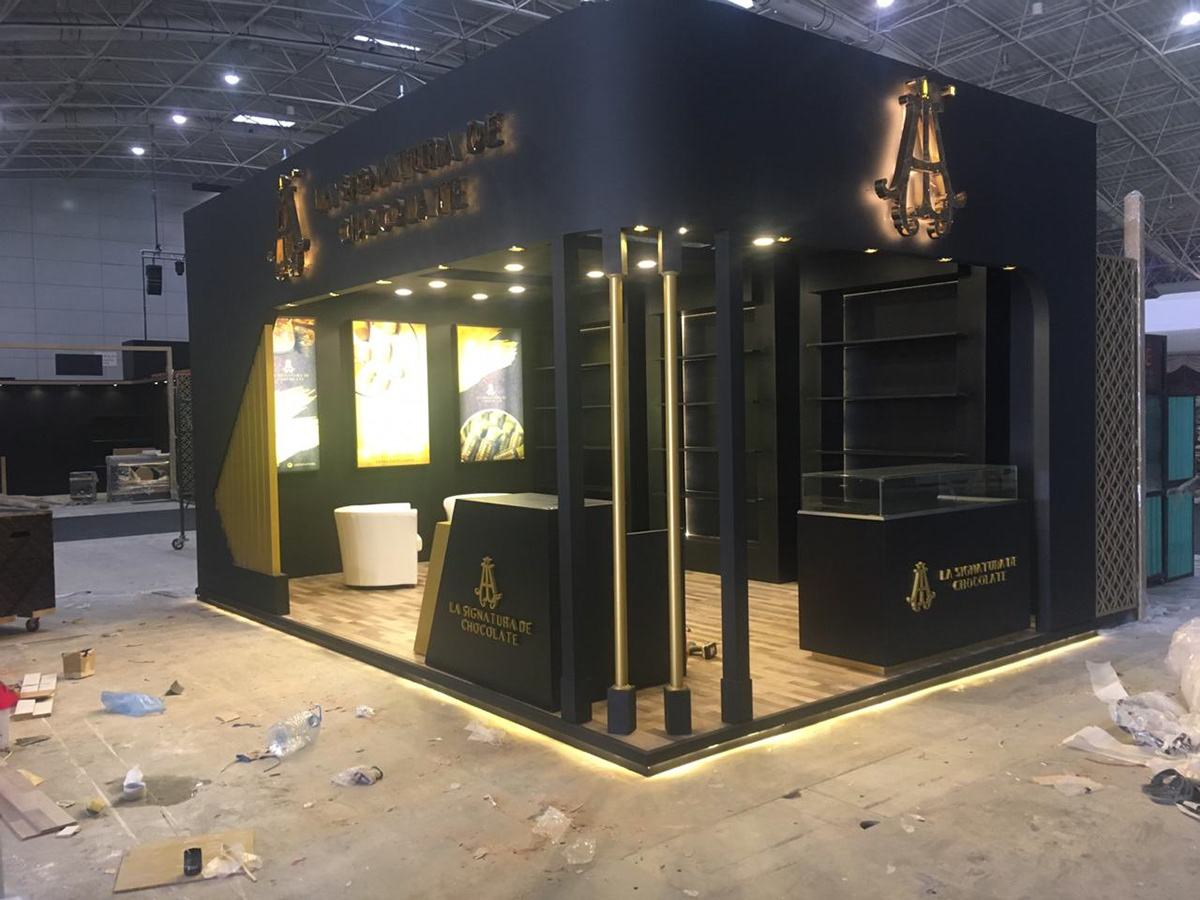 Black Chocolate Display Showcase