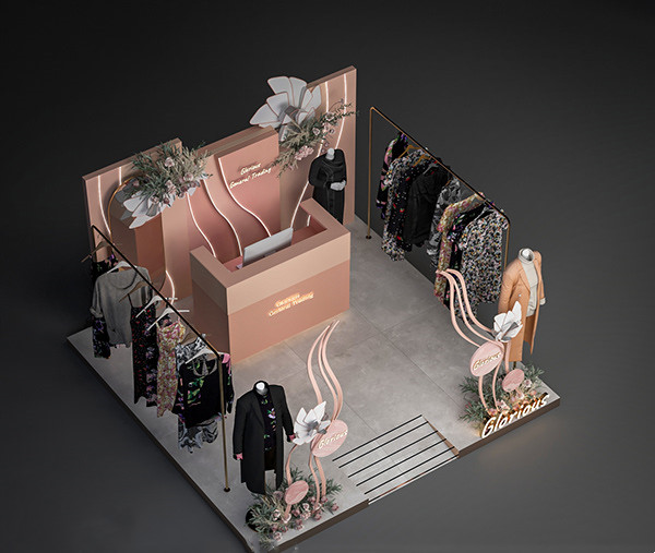 Pop Up Clothing Kiosk 