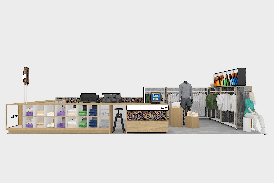 Clothing Display Showcase