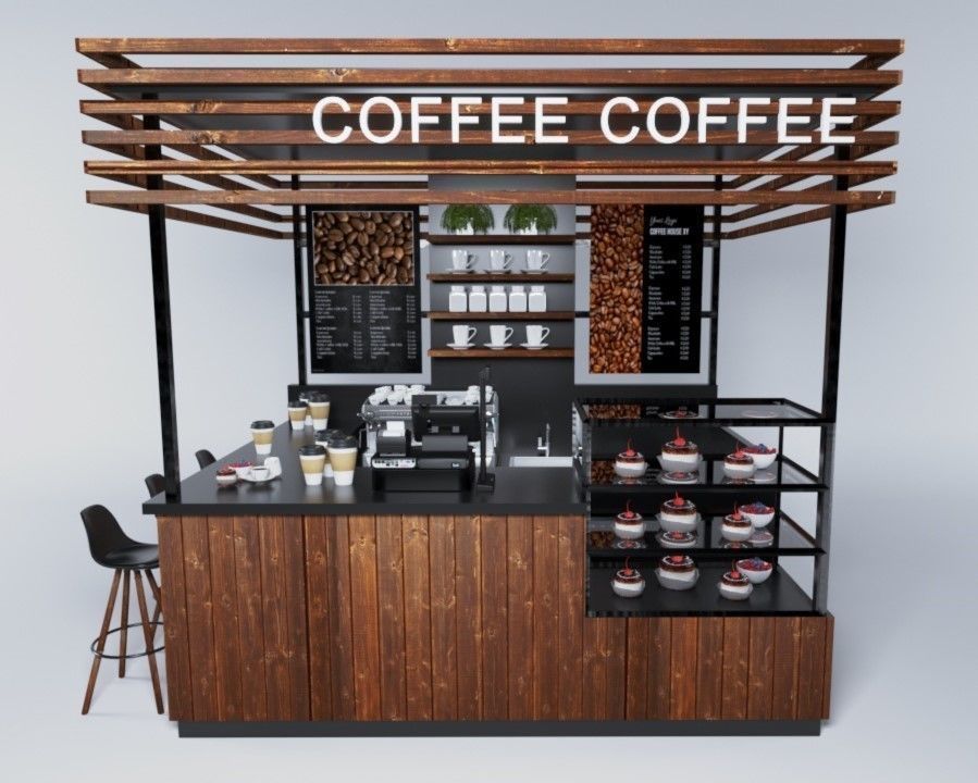 coffee mall kiosk