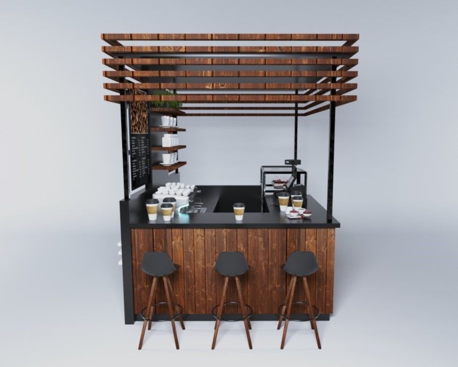 coffee mall kiosk