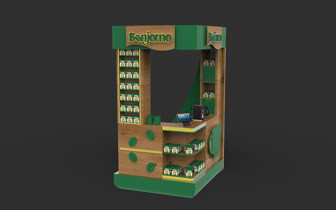 Coffee Bean Display Shelf 