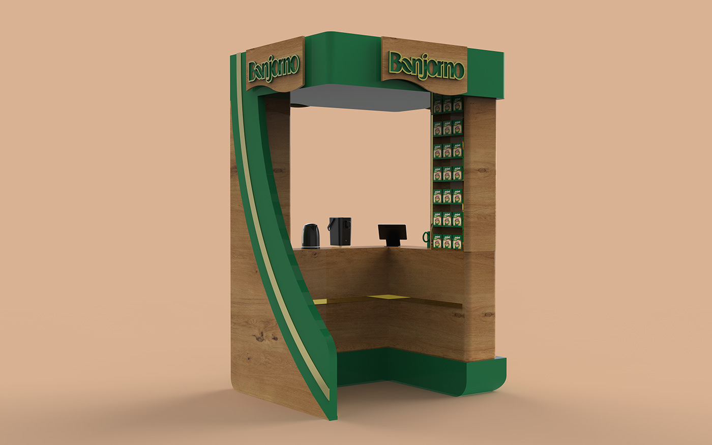 Coffee Bean Display Shelf 