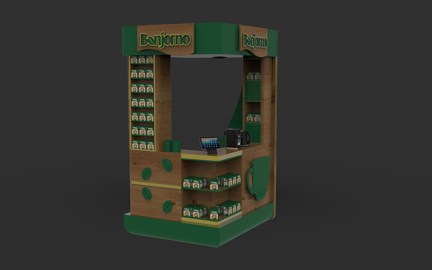 Coffee Bean Display Shelf 