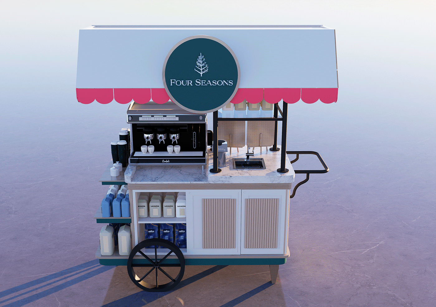Coffee Vendor Cart 