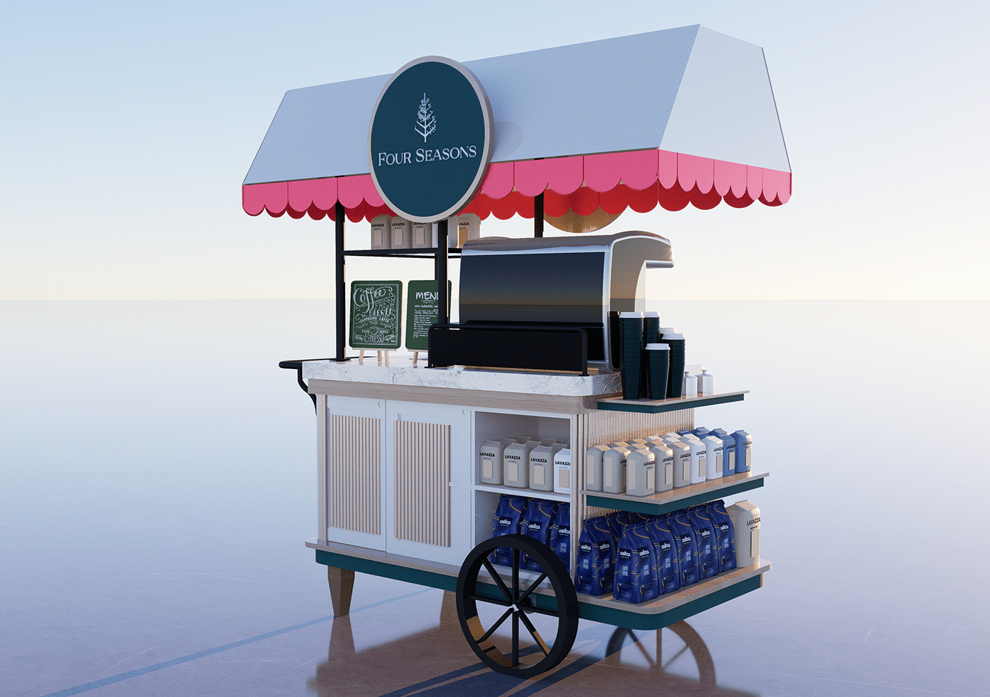 Coffee Vendor Cart 
