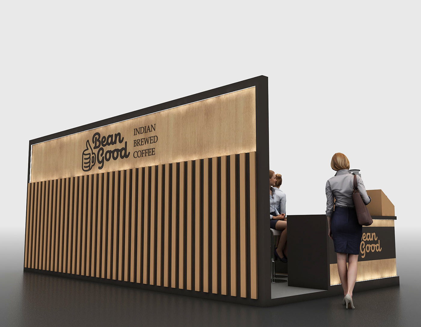 coffee exhibition booth