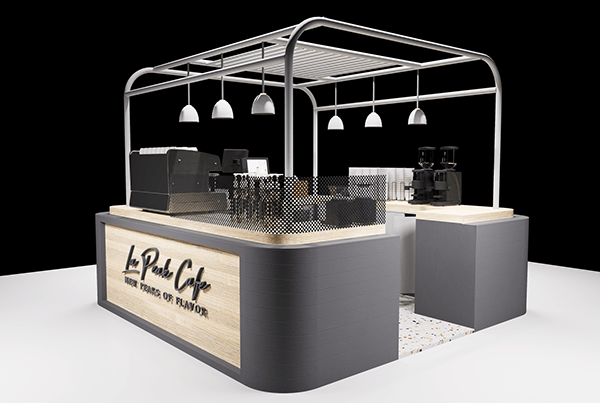 Wooden Coffee Kiosk