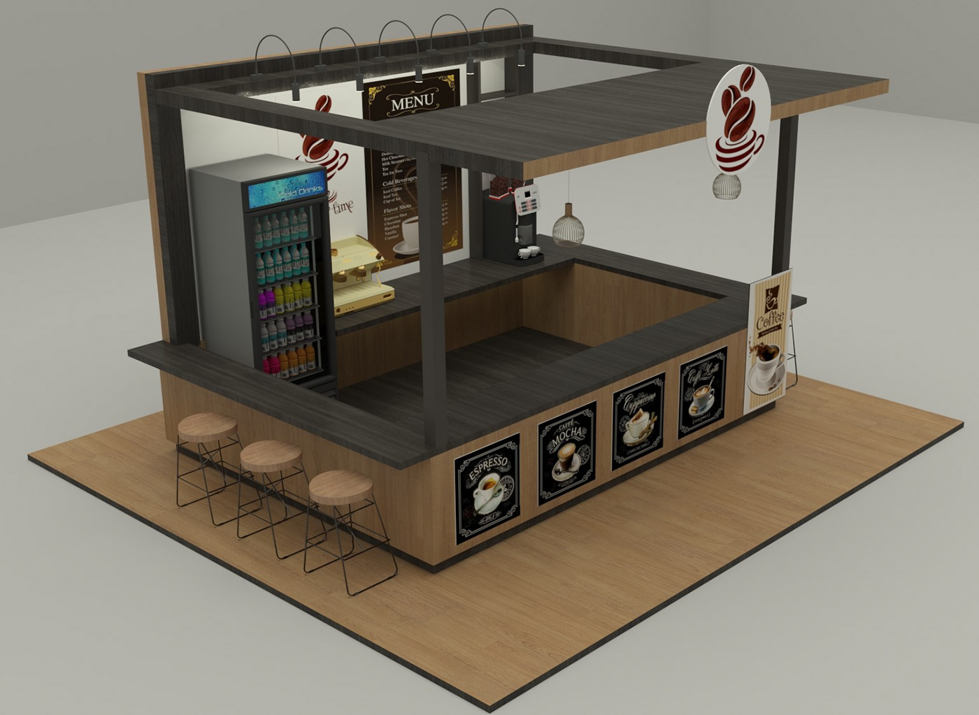 Classical Coffee Kiosk 