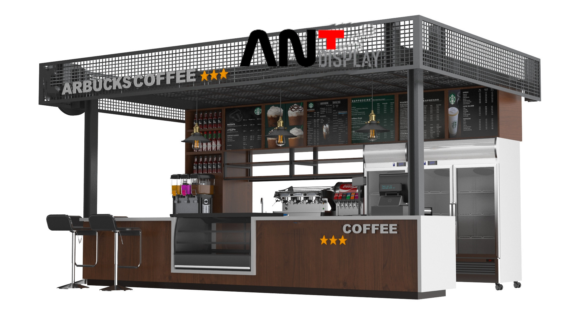 Metal Fast Food Kiosk