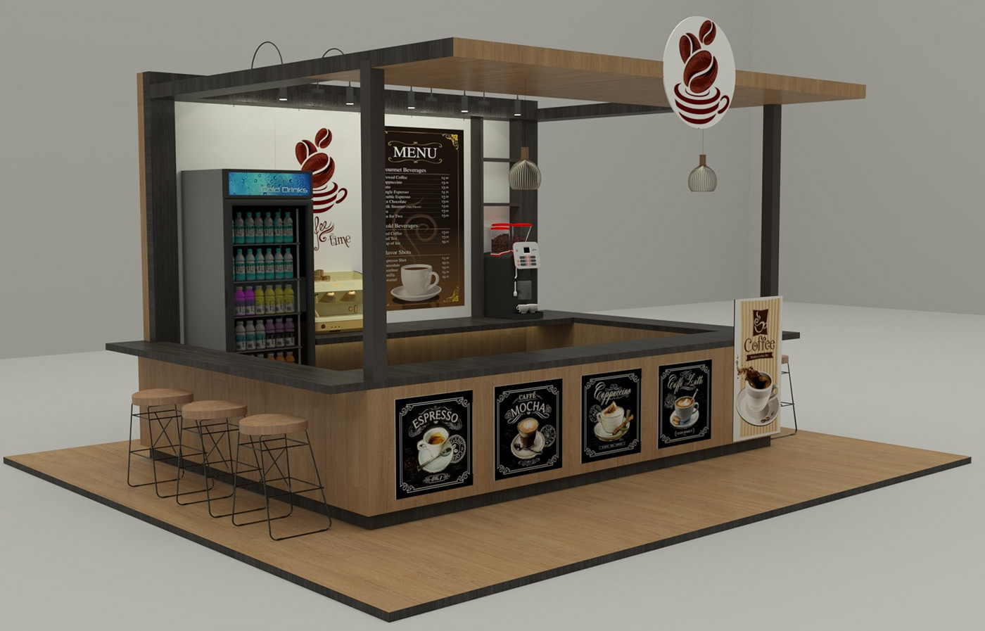 Classical Coffee Kiosk 
