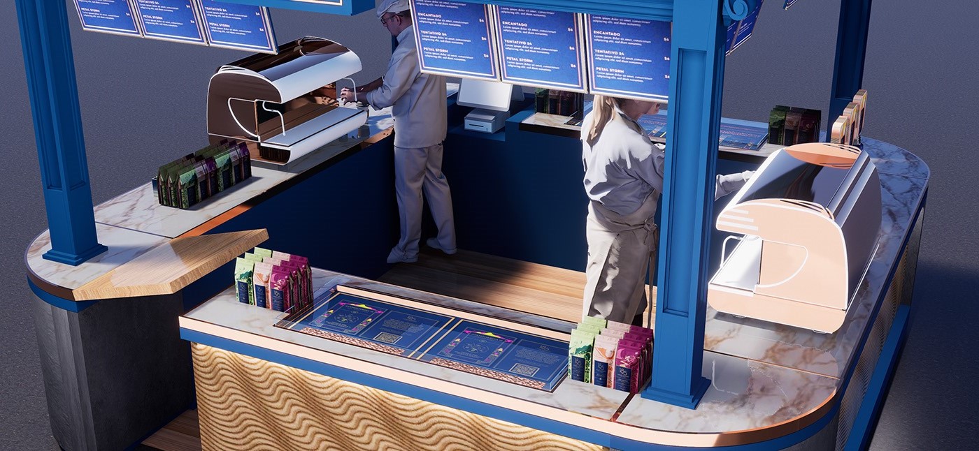 Indoor Coffee Kiosk