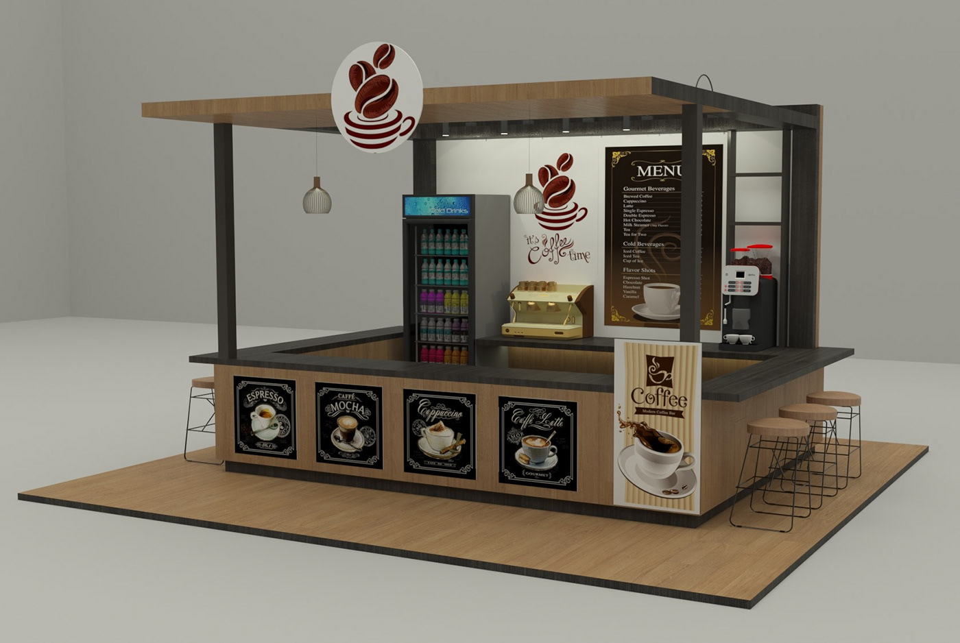 Classical Coffee Kiosk 