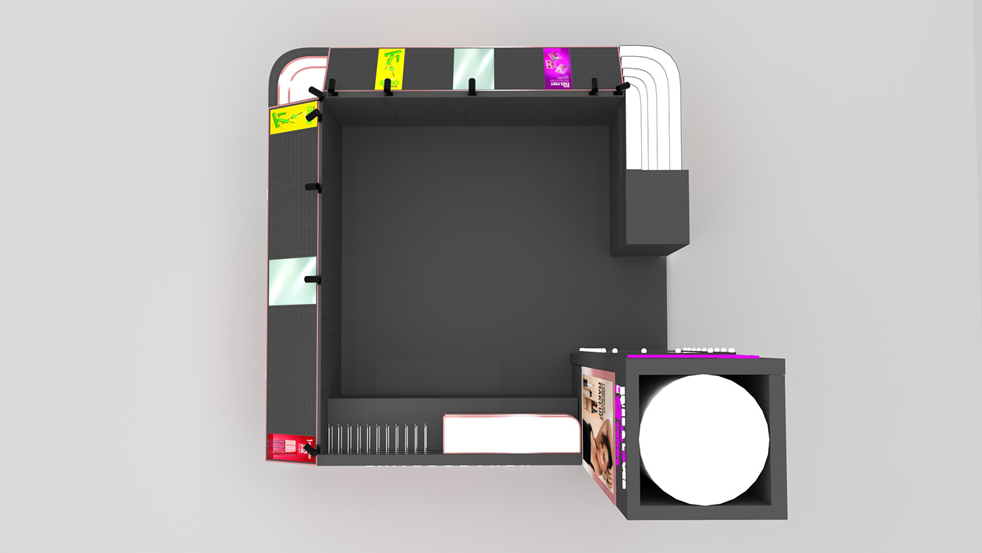 Cosmetic Display Counter