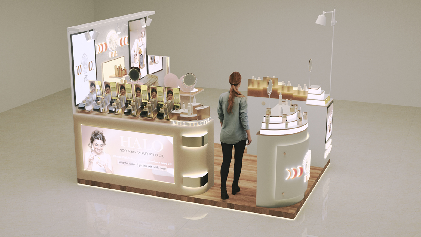 Retail Cosmetic Display Booth 