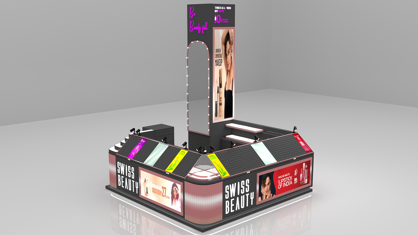 Cosmetic Display Counter