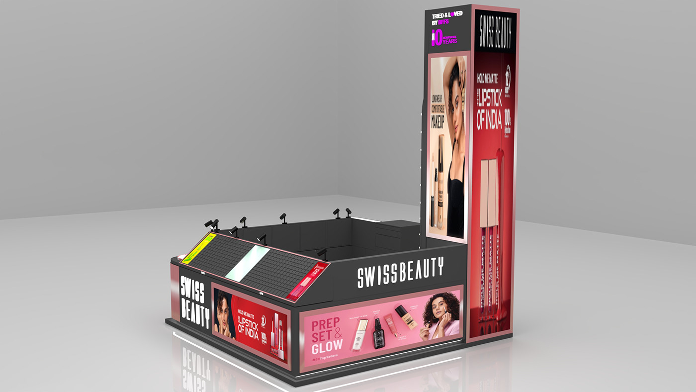 Cosmetic Display Counter