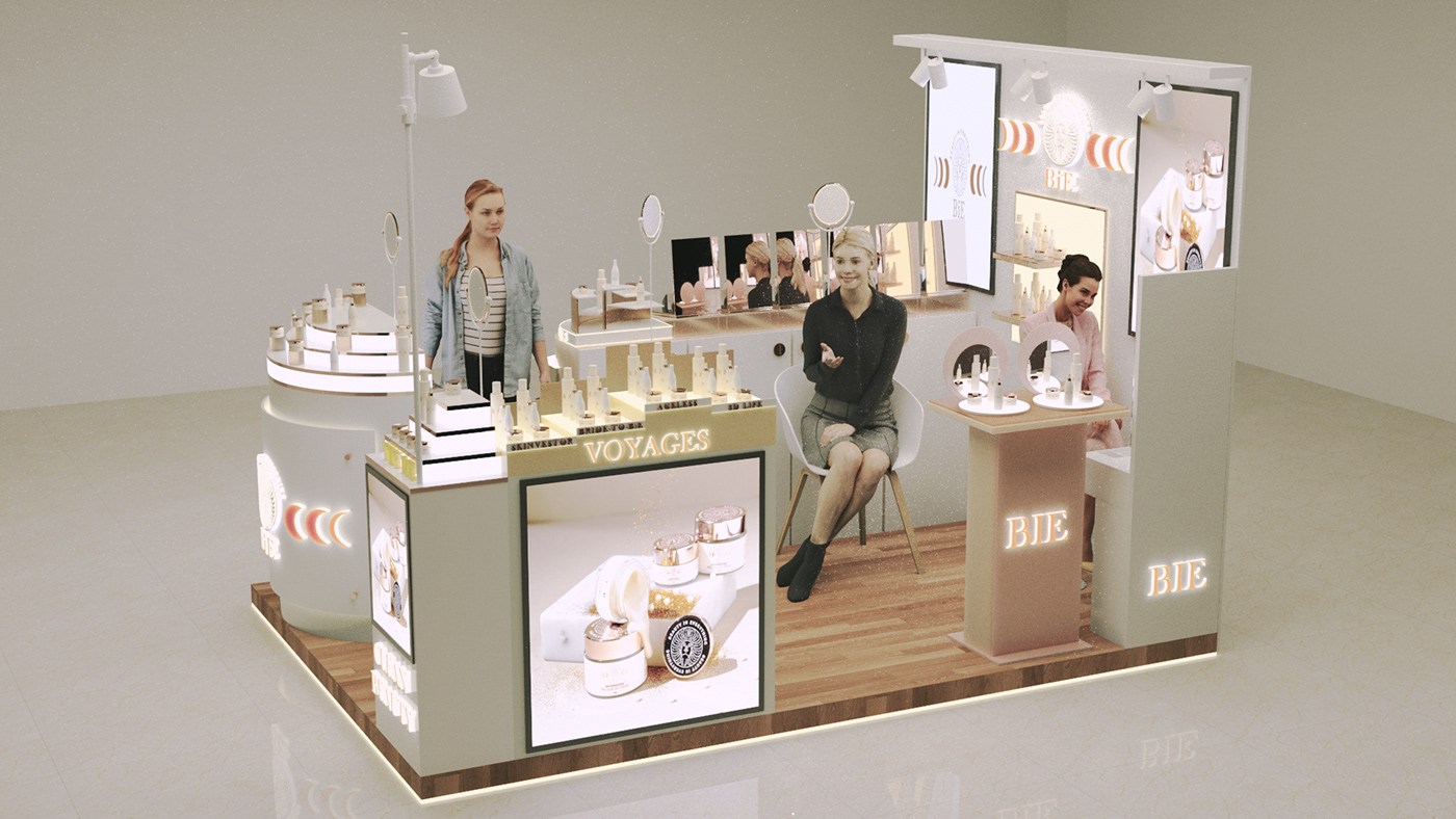 Retail Cosmetic Display Booth 
