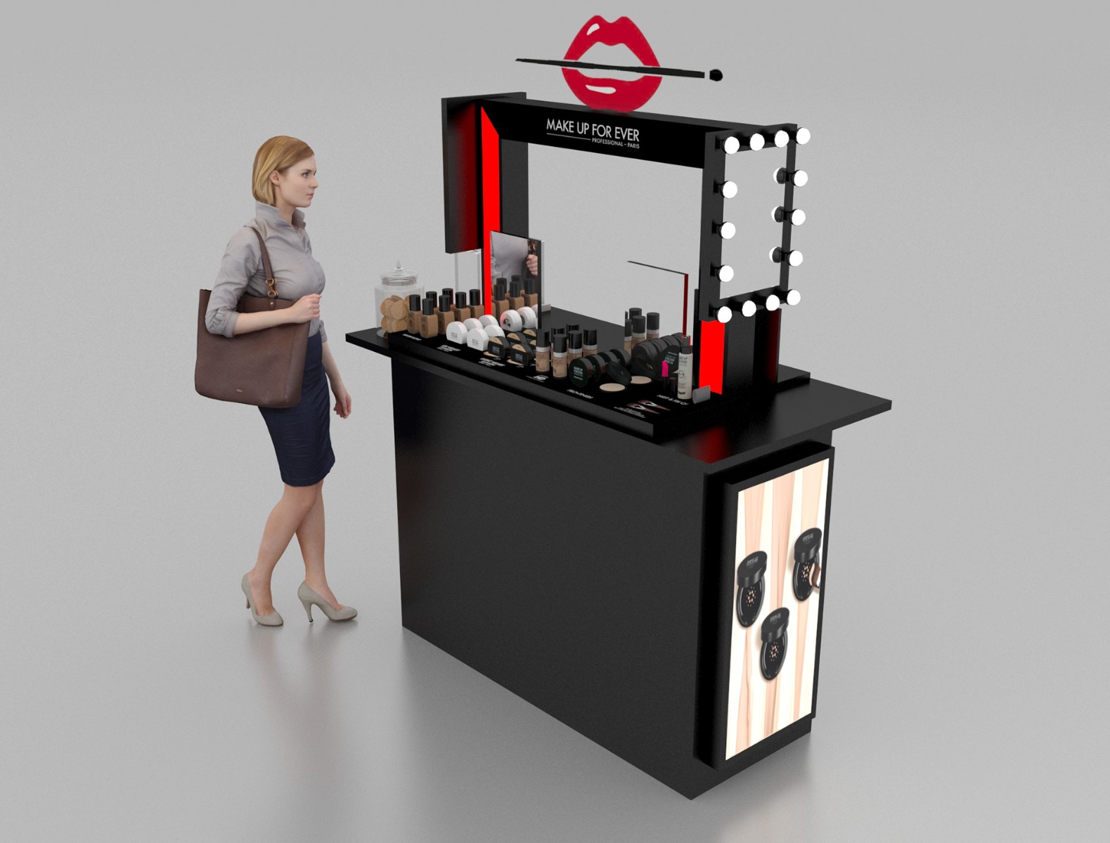cosmetics display stand
