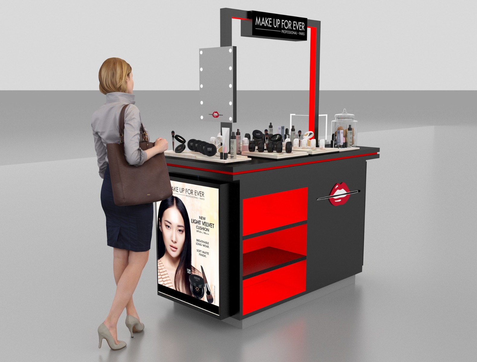 cosmetics display stand